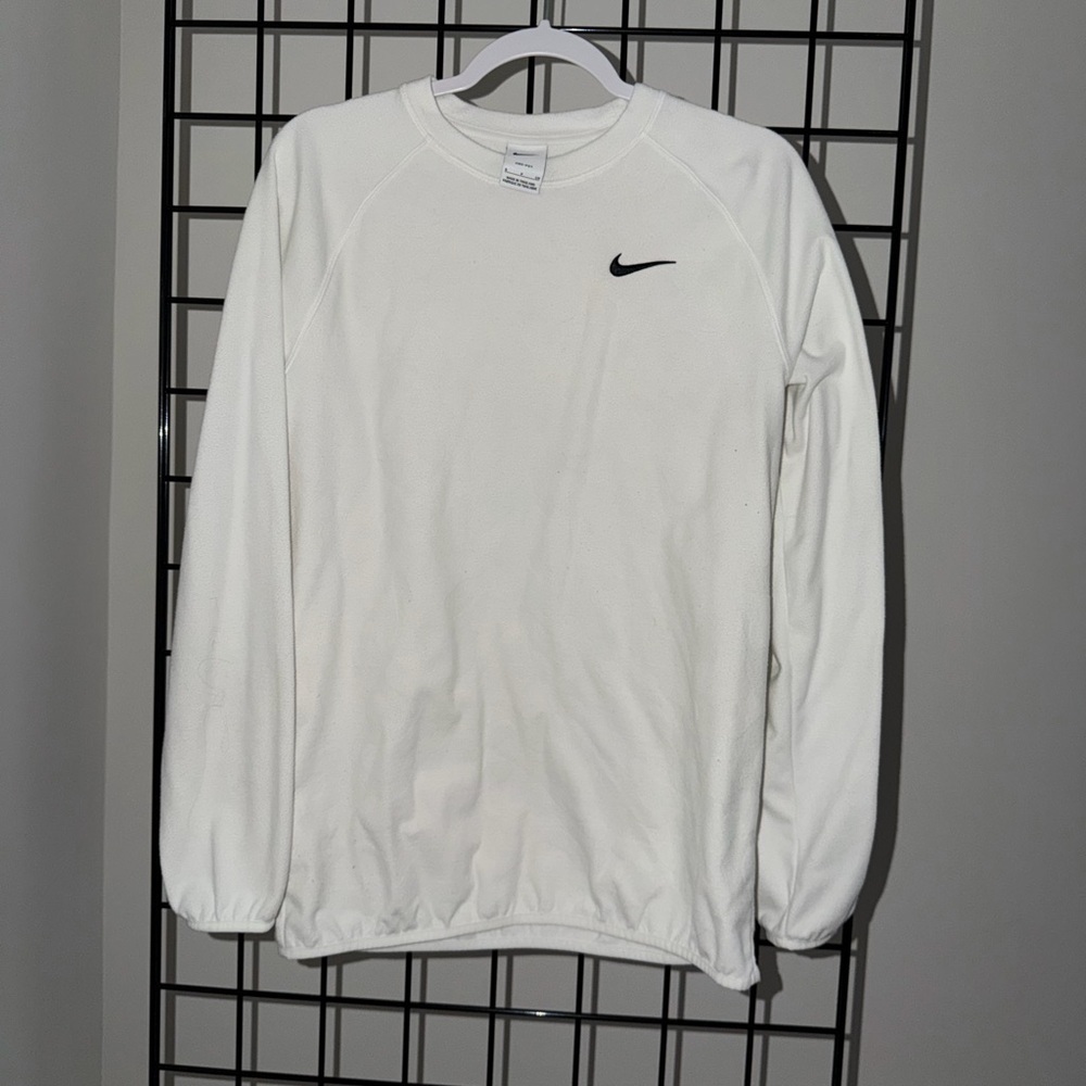 Nike Dri-Fit White Crewneck